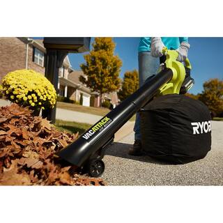 2025 RYOBI Aspirateur-Souffleur sans fil 40V Vac Attack aveRYOBI Aspiradora-Sopladora Inalámbrica 40V Vac Attack con Función Trituradora, (2) Baterías 5.0 Ah y Cargador - Modelo c Fonction Broyeur, (2) Batteries 5.0 Ah et Chargeur - Modèle RY40451-2B