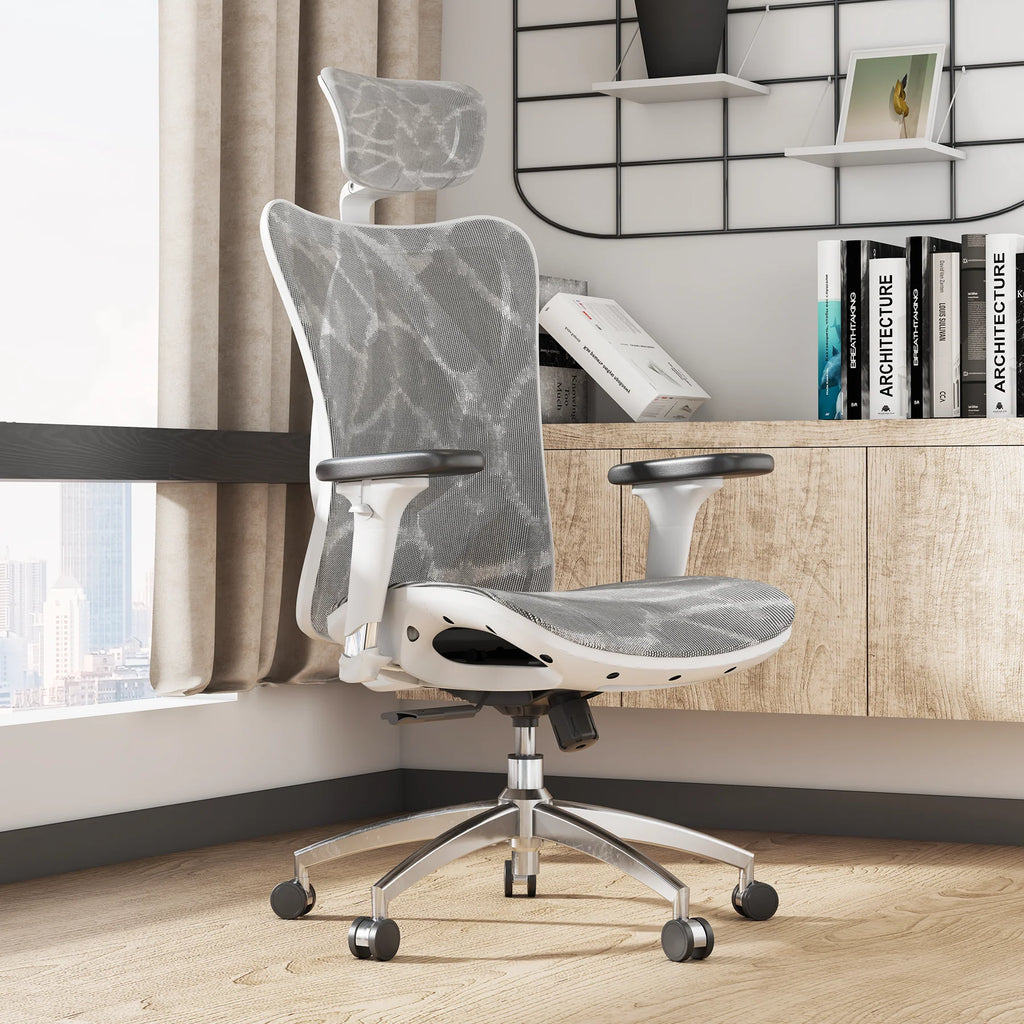 2025 Silla de Oficina Sihoo M57 Totalmente de Malla Transpirable para un Estilo de Vida Sedentario