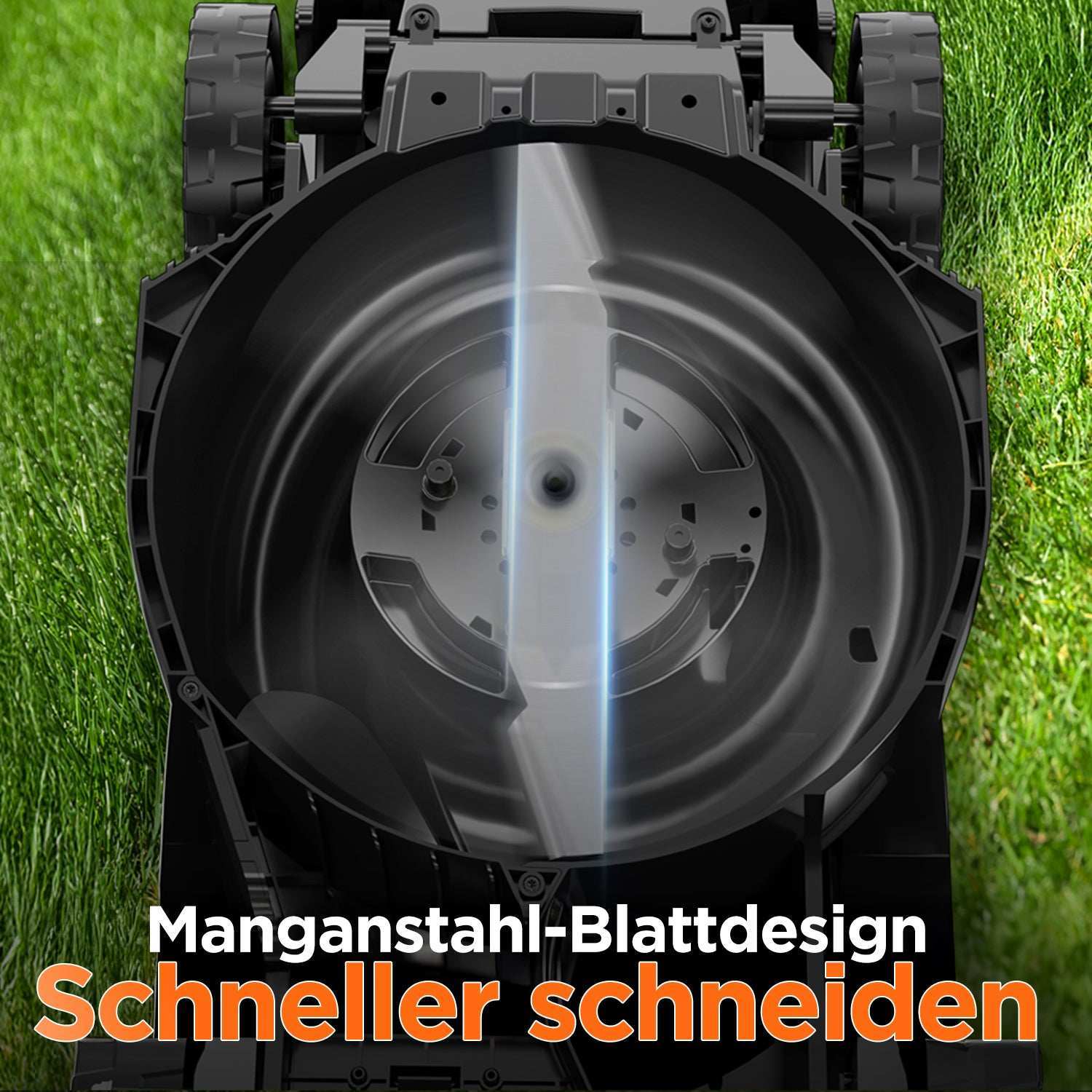 2025 Cortacésped inalámbrico U20 43 cm brushless | Incluye 2 × 4,0 Ah y 2 × 4,0 Ah SE baterías | Corte fácil hasta 1000 m²