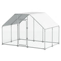 Gran Gallinero de Metal para 16 Pollos, Jaula para Aves con Forma de Espira, Cubierta Impermeable y Anti-Ultravioleta para Uso Exterior en el Patio o Granja