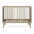 2025 Cuna Quax Flow – 60x120 cm | Greige y madera de haya | Altura ajustable, certificación FSC | Con somier, sin colchón