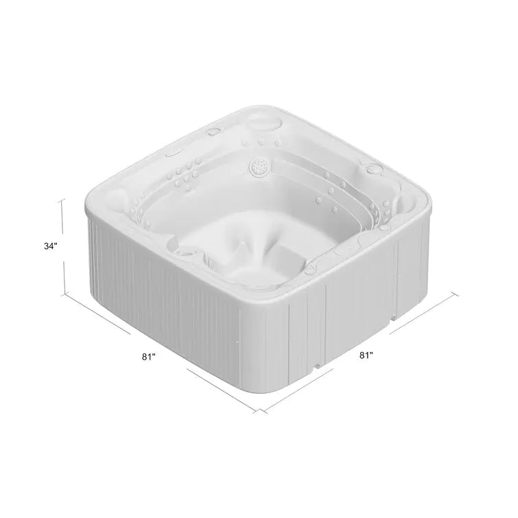 Lifesmart Spas – Spa 230 Voltios, 7 personas, 65 chorros con ozonizador – Color Espresso