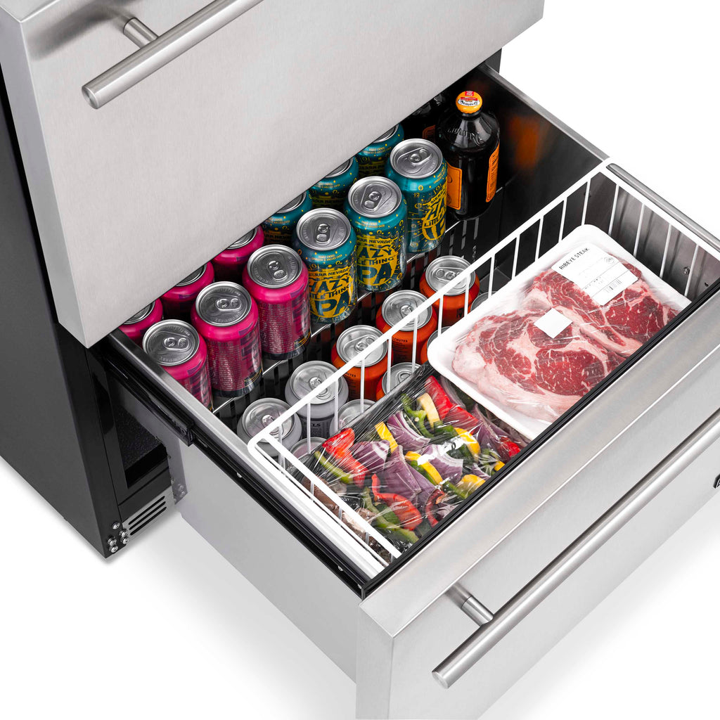 2025 Newair® Refrigerador de Bebidas Empotrable para Interior/Exterior - 80 Latas, 20 Botellas - 24”
