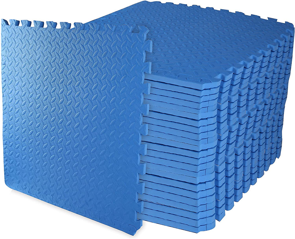 Tapete de ejercicio tipo rompecabezas BalanceFrom con losetas entrelazadas de espuma EVA