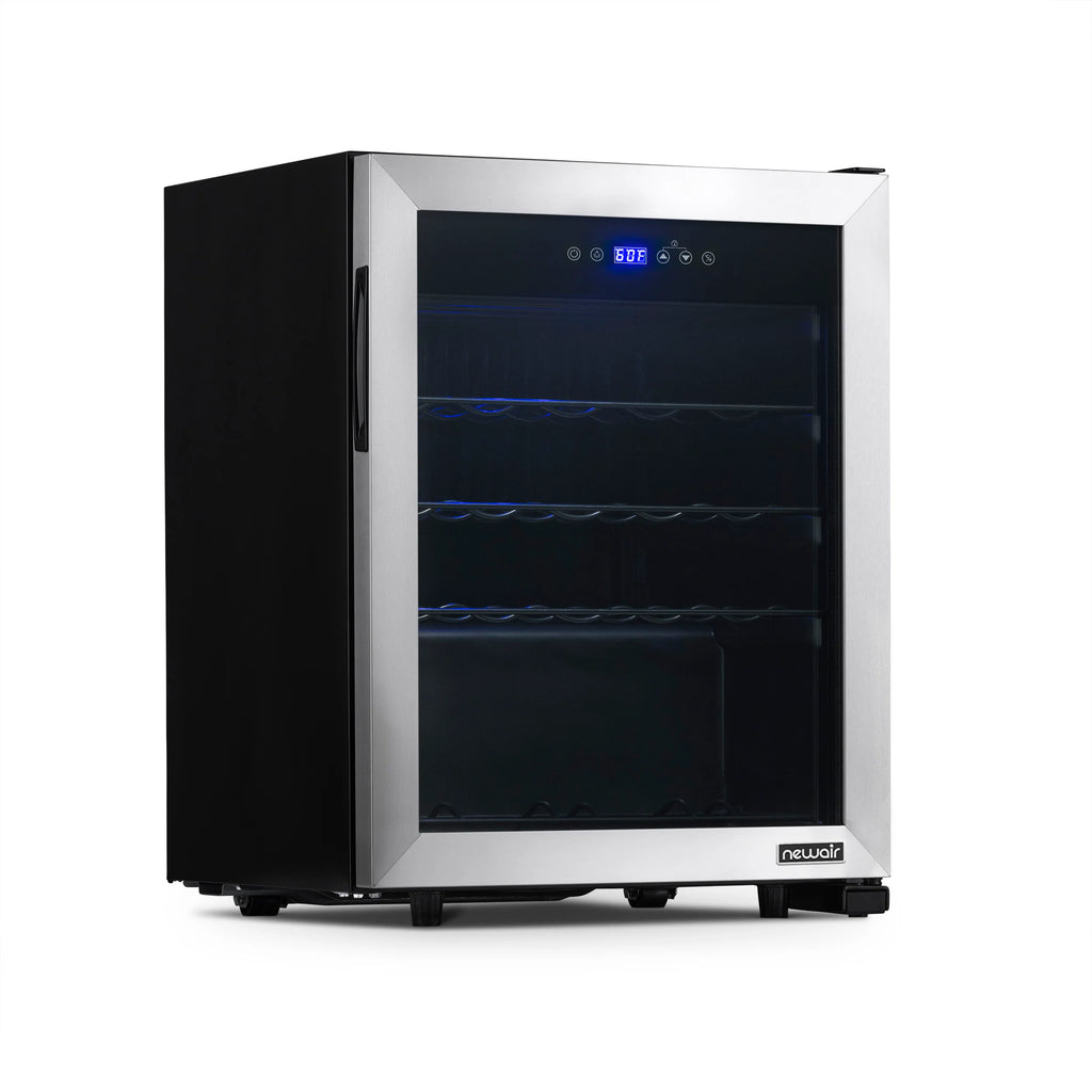 2025 Refrigerador de Vinos Independiente Newair® de Acero Inoxidable – 23 Botellas – 18,9"