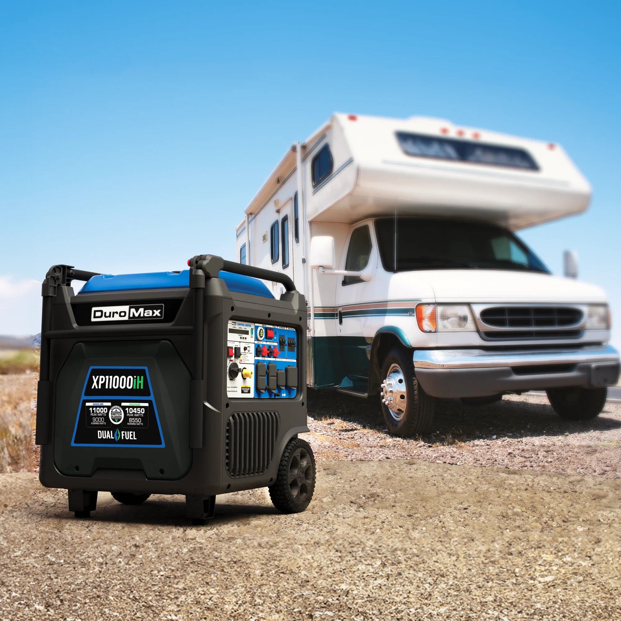 2025 Generador Inverter Portátil Bifuel 11 000 W con Alerta de CO