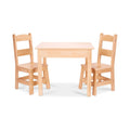 Melissa & Doug Mesa de Madera y 2 Sillas, Rubio