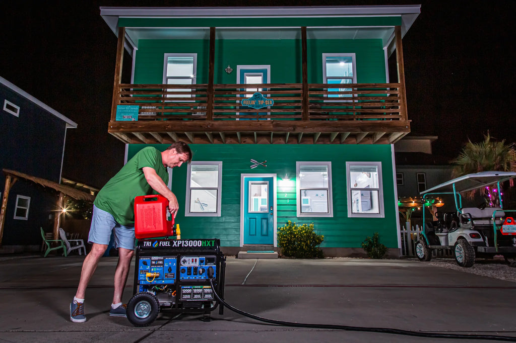 2025 Generador Portátil Trifuel 13 000 W HXT con Alerta de Monóxido de Carbono (CO)