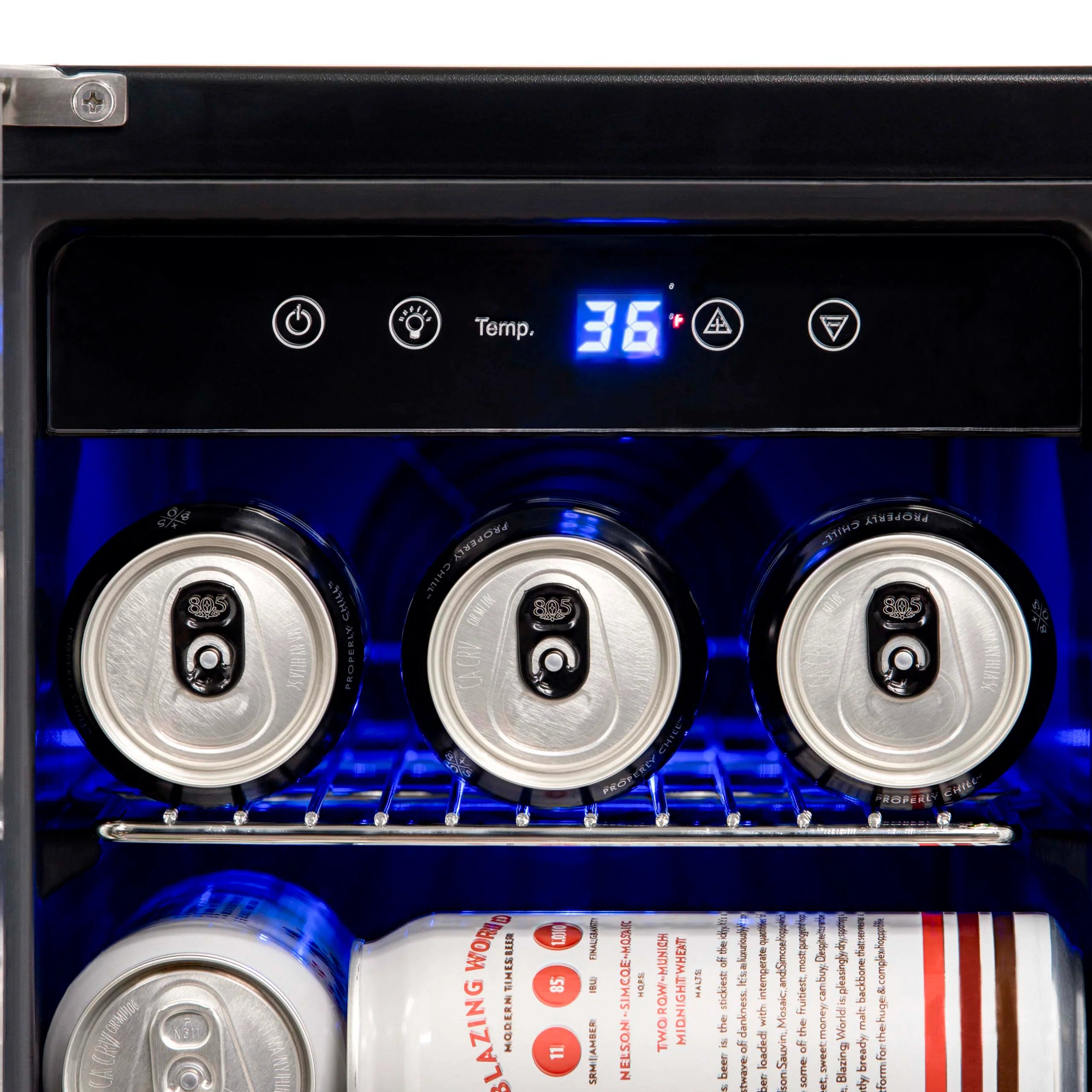 2025 Newair® Refrigerador Empotrable de Doble Zona para 58 Latas y 18 Botellas - 24"