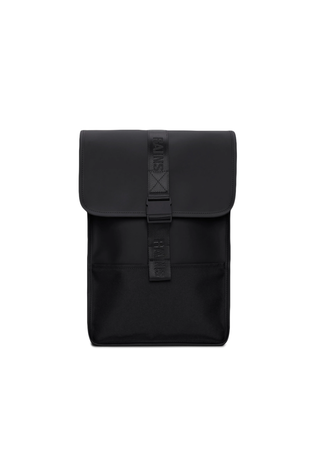 2025 Trail Backpack Mini – Mochila de Día Repelente al Agua (15") con Solapa y Hebilla de Goma – Tejido PU – Compartimento Acolchado para Portátil