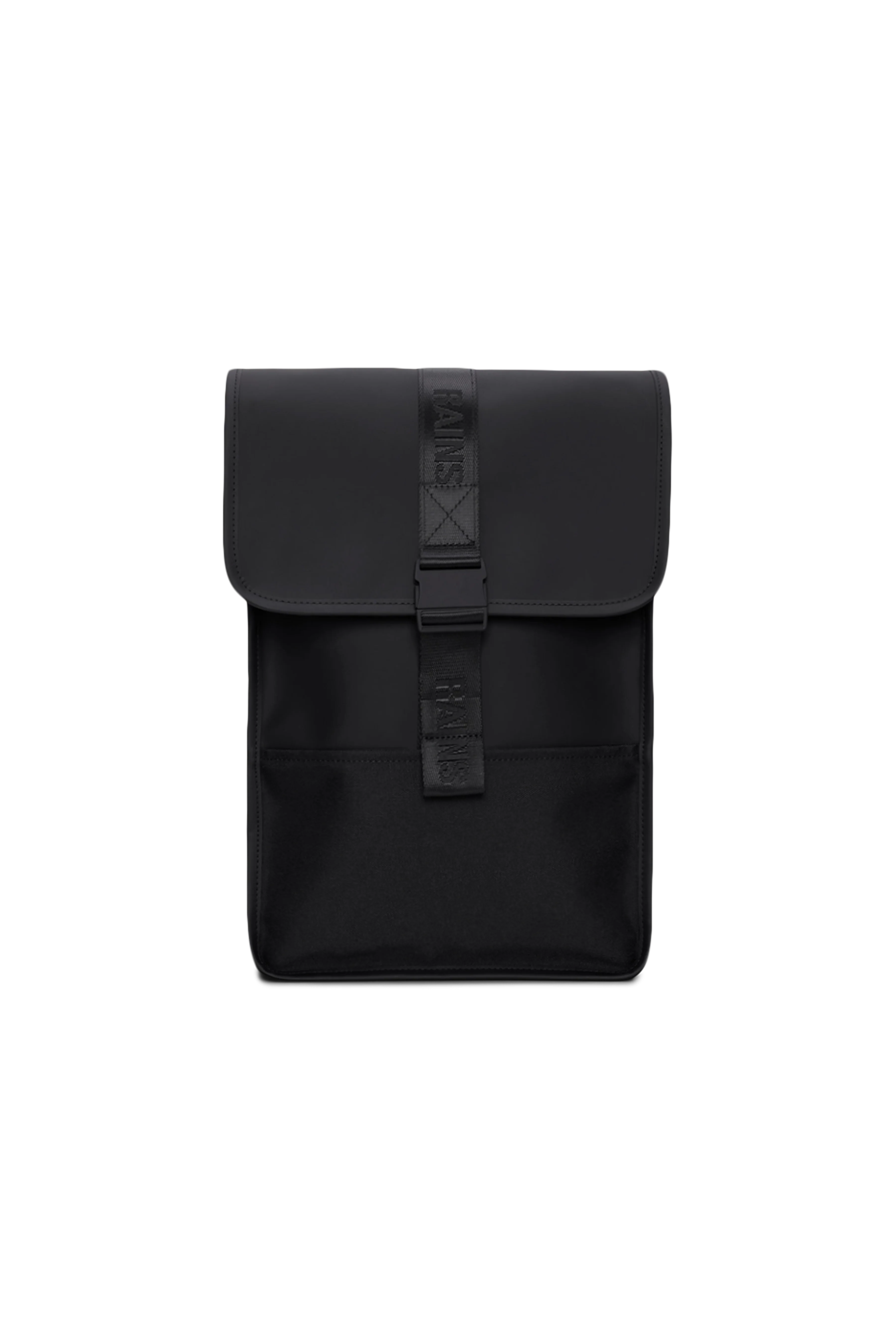 2025 Trail Backpack Mini – Mochila de Día Repelente al Agua (15") con Solapa y Hebilla de Goma – Tejido PU – Compartimento Acolchado para Portátil