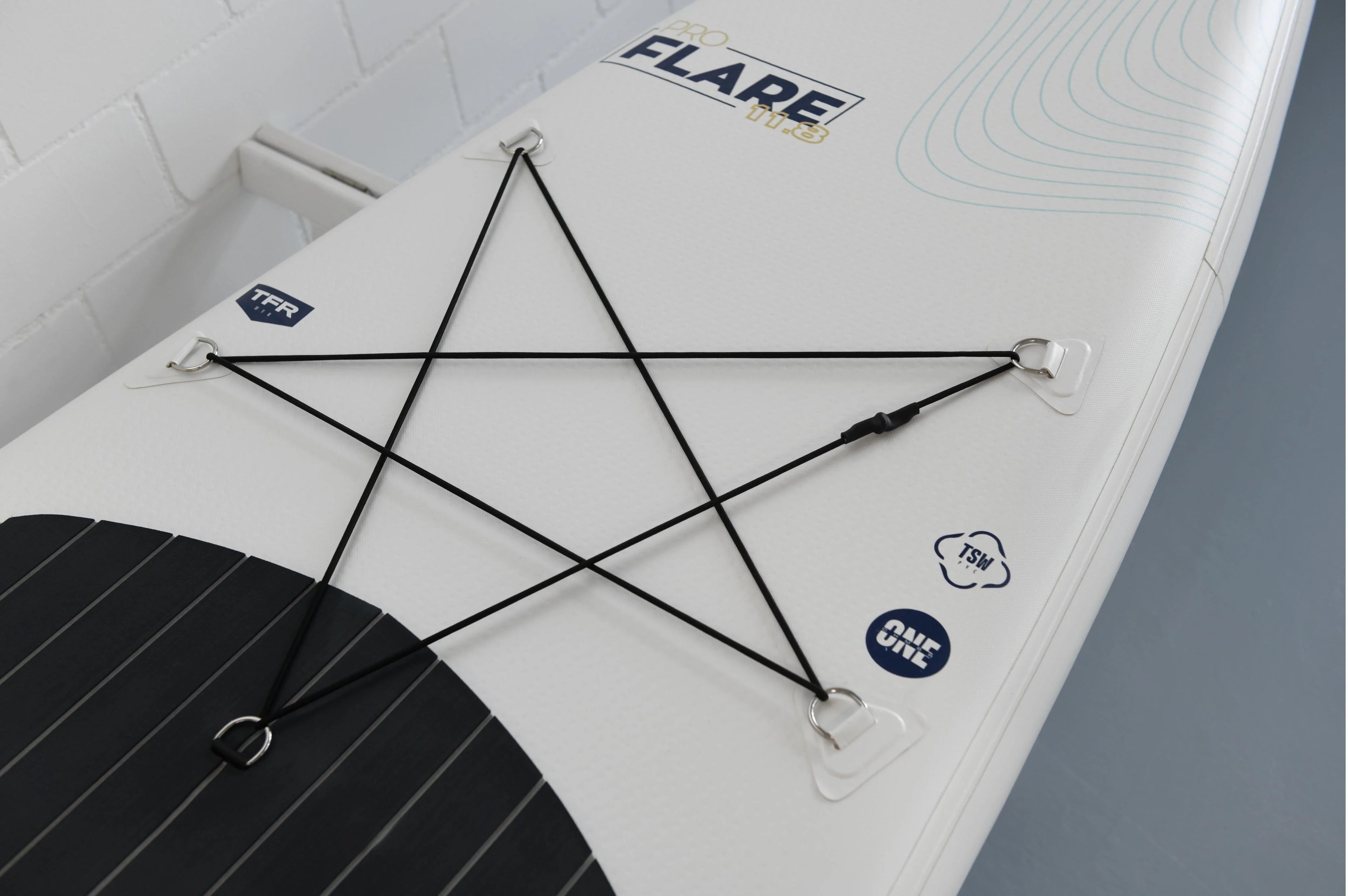 2025 Flare Pro 11.8 Tabla de SUP Allround Touring hinchable – Double Layer Fusion, con bomba, remo de fibra de vidrio y mochila con ruedas
