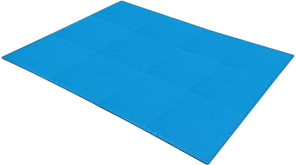 Tapete de ejercicio tipo rompecabezas BalanceFrom con losetas entrelazadas de espuma EVA