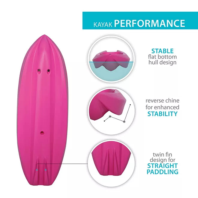 2025 Lifetime Wave Kayak Juvenil 6' con Remo Incluido