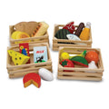 Melissa & Doug Grupos de Alimentos – 21 Piezas de Madera y 4 Cajas, Multicolor