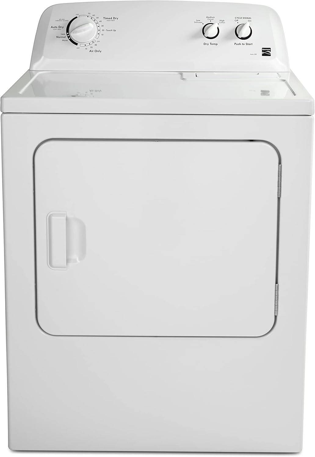 Kenmore Secadora Eléctrica de Carga Frontal de 29" con Protección contra Arrugas y Capacidad Total de 7.0 pies Cúbicos, Color Blanco