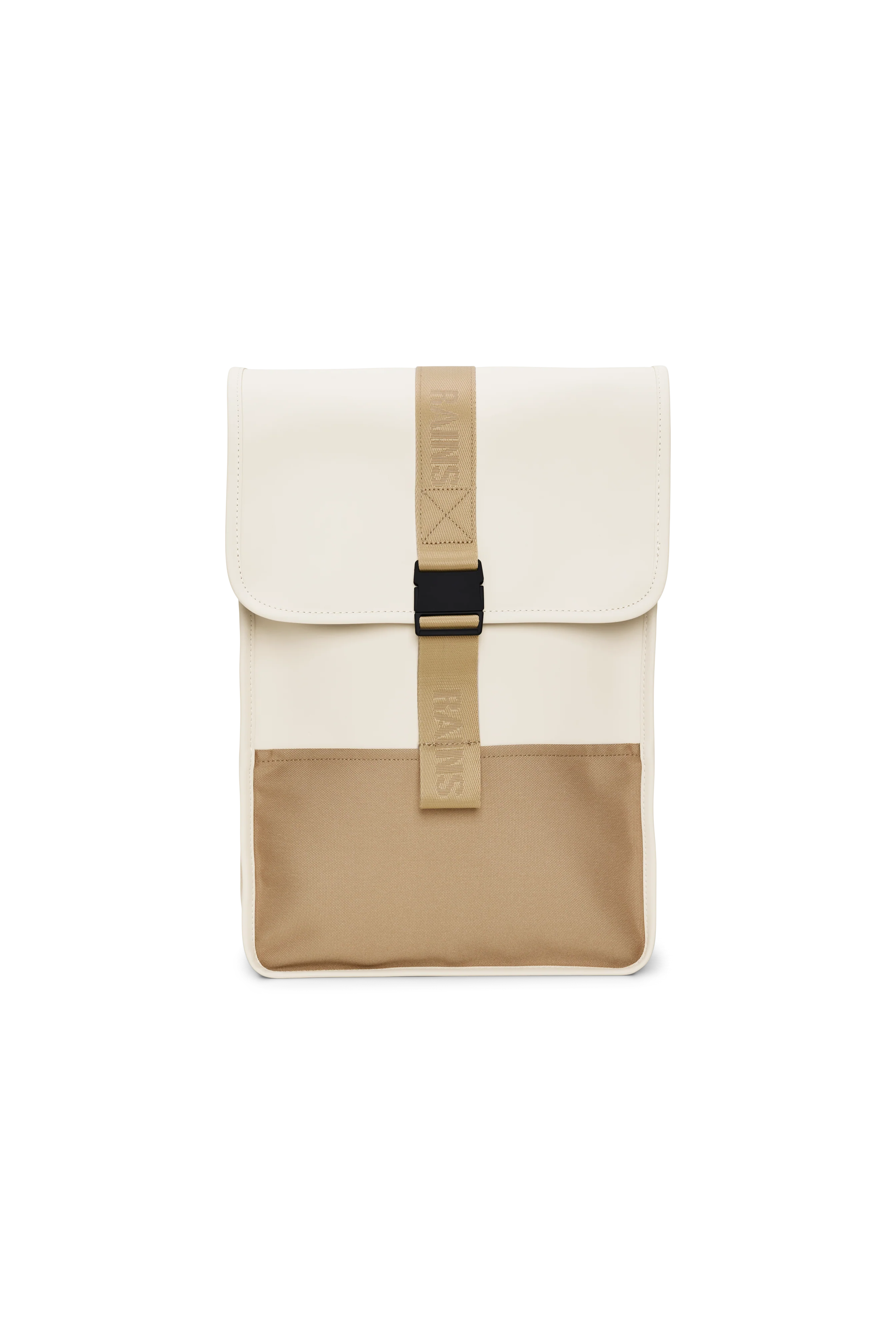 2025 Trail Backpack Mini – Mochila de Día Repelente al Agua (15") con Solapa y Hebilla de Goma – Tejido PU – Compartimento Acolchado para Portátil