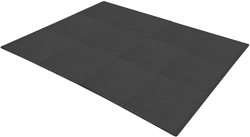 Tapete de ejercicio tipo rompecabezas BalanceFrom con losetas entrelazadas de espuma EVA