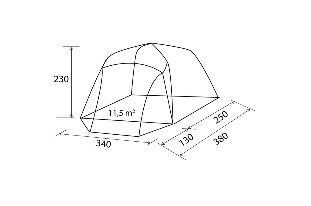 2025 Tienda neumática A.I.R. Tech para furgonetas (altura 180–230 cm)