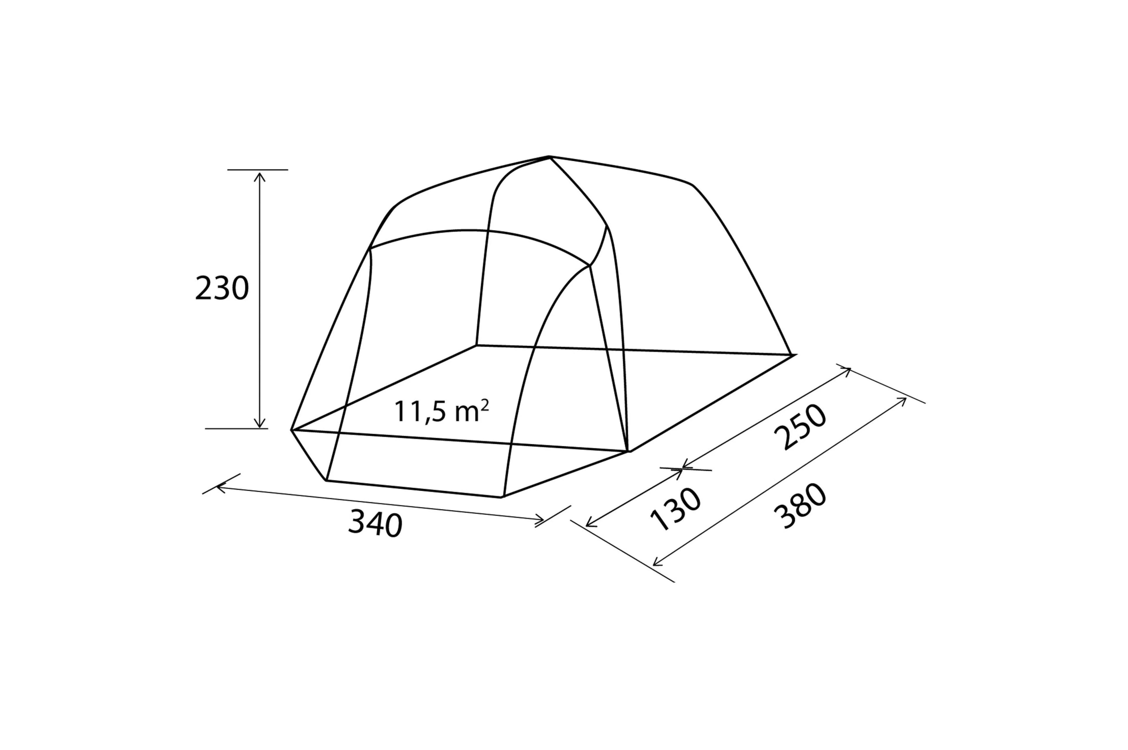 2025 Tienda neumática A.I.R. Tech para furgonetas (altura 180–230 cm)