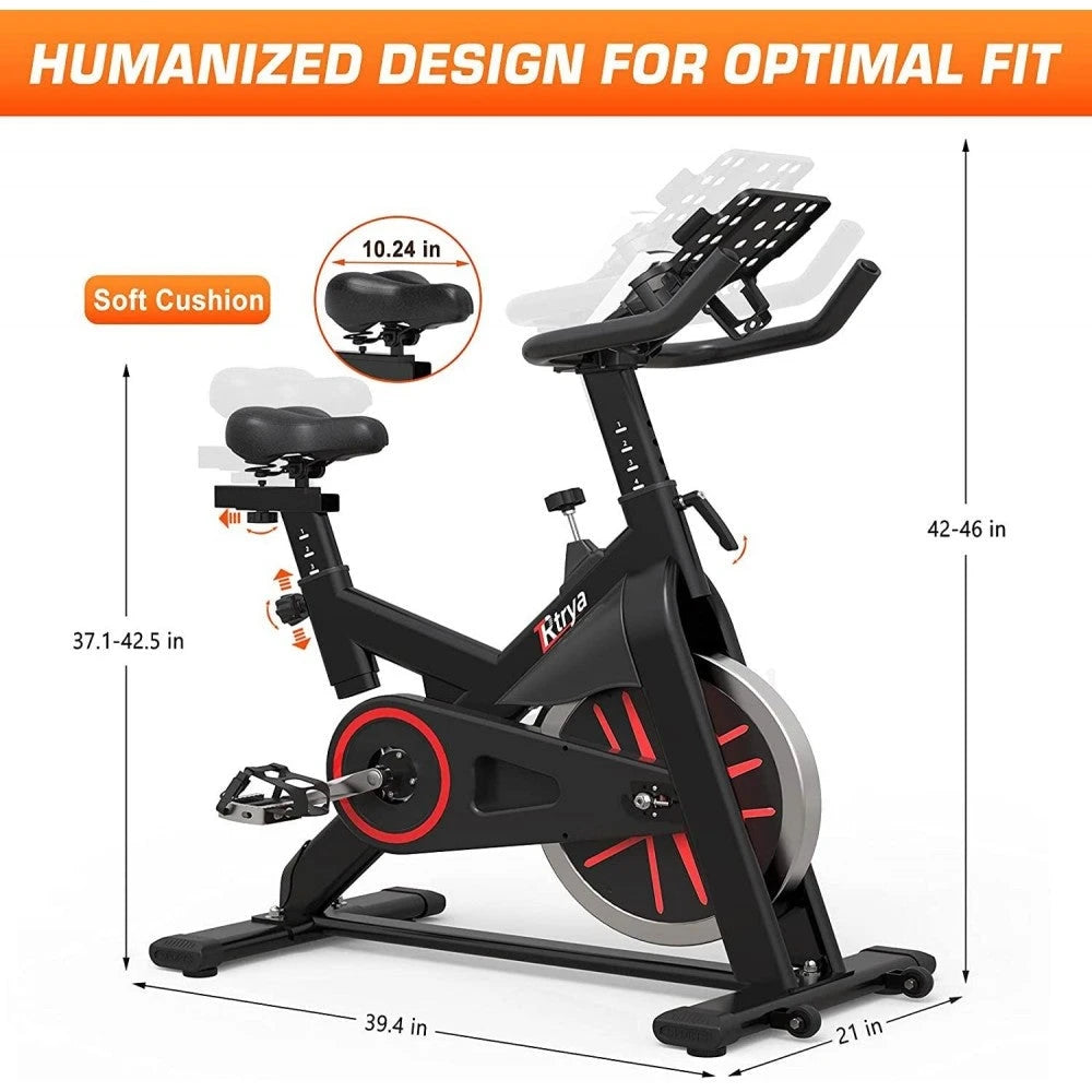 2025 Bicicleta de Ejercicio LABODI – Bicicleta Estacionaria para Ciclismo Interior con Transmisión por Correa y Volante de 35 lbs, Versión Mejorada con Marco Reforzado