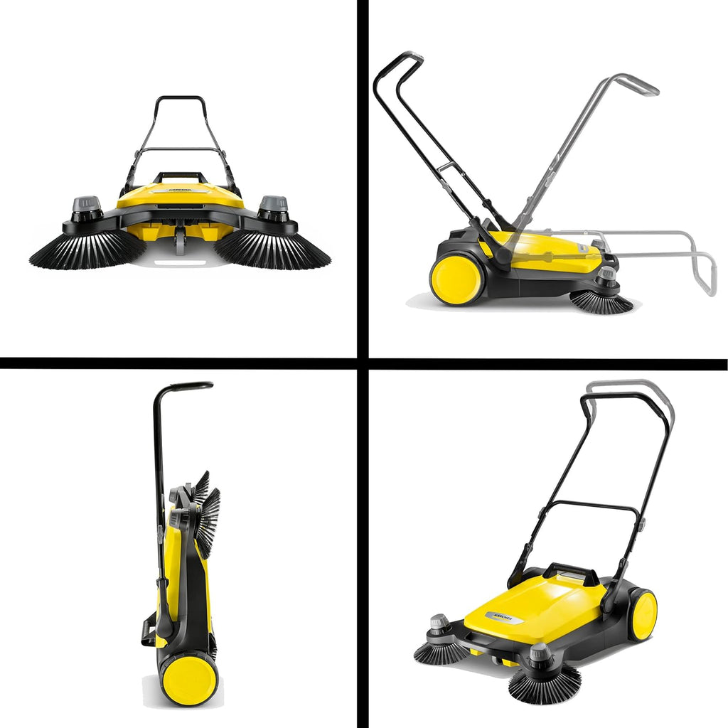 2025 Barredora Manual S 6 Twin para Exteriores – Capacidad de 10 Galones – Ancho de Barrido de 33.9″ – Barrido de hasta 32,300 Pies Cuadrados por Hora