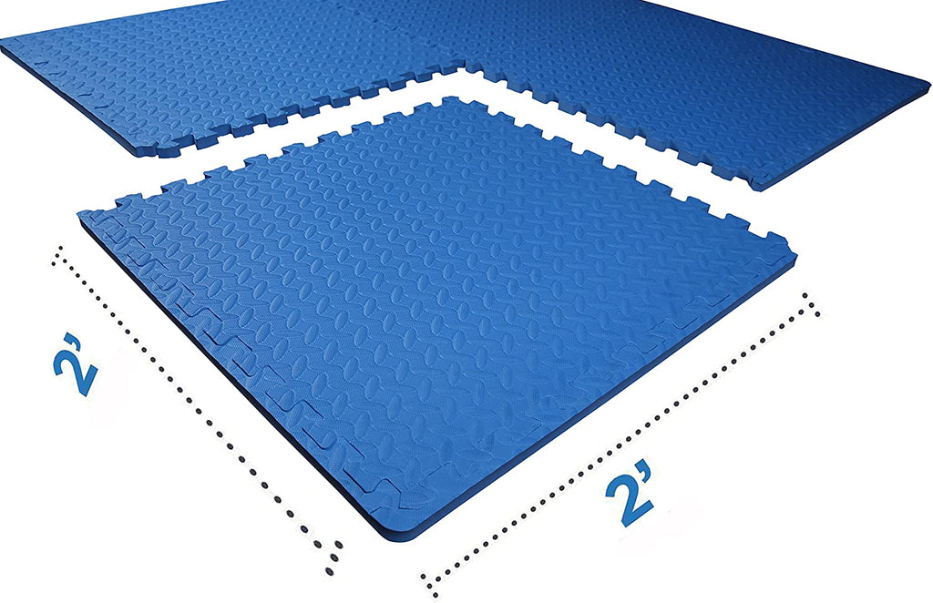 Tapete de ejercicio tipo rompecabezas BalanceFrom con losetas entrelazadas de espuma EVA