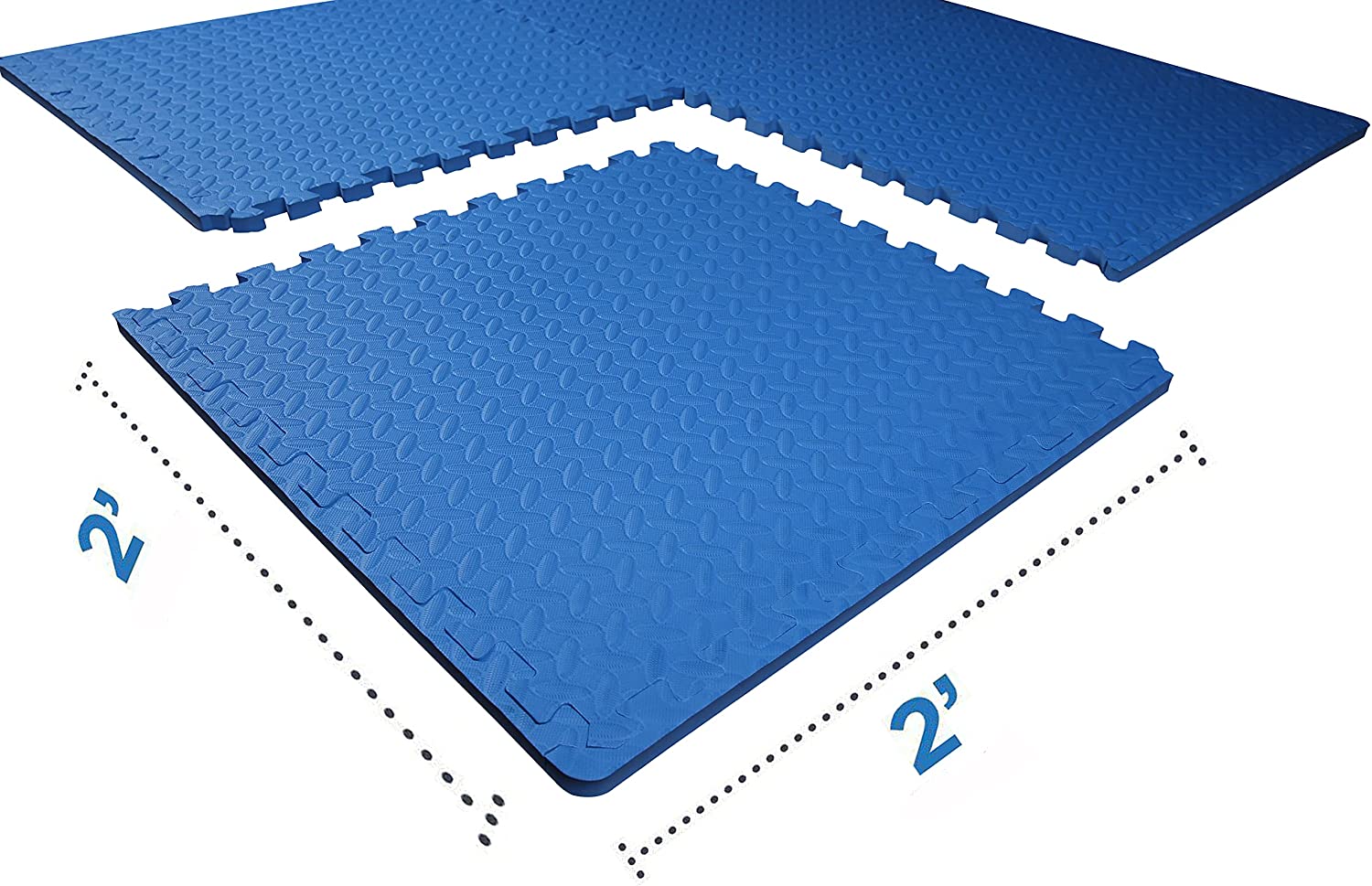 Tapete de ejercicio tipo rompecabezas BalanceFrom con losetas entrelazadas de espuma EVA