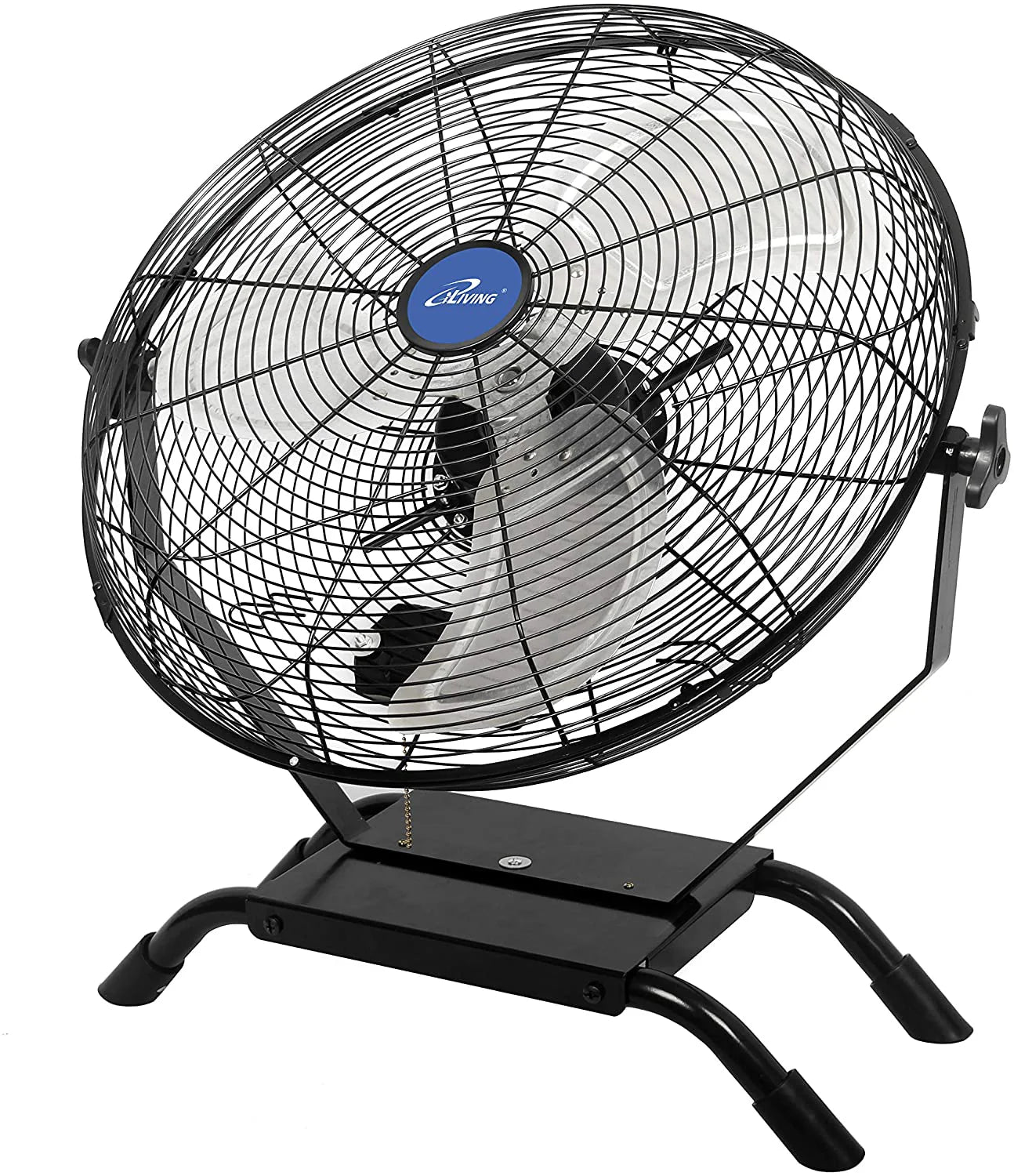 2025 ILG8E20-15 - Ventilador iLIVING de 20" para montaje en pared o de pie, velocidad variable, uso interior/exterior, calidad industrial, ideal para veranda, invernaderos, garaje, taller y muelles de carga, 4650 CFM, color negro