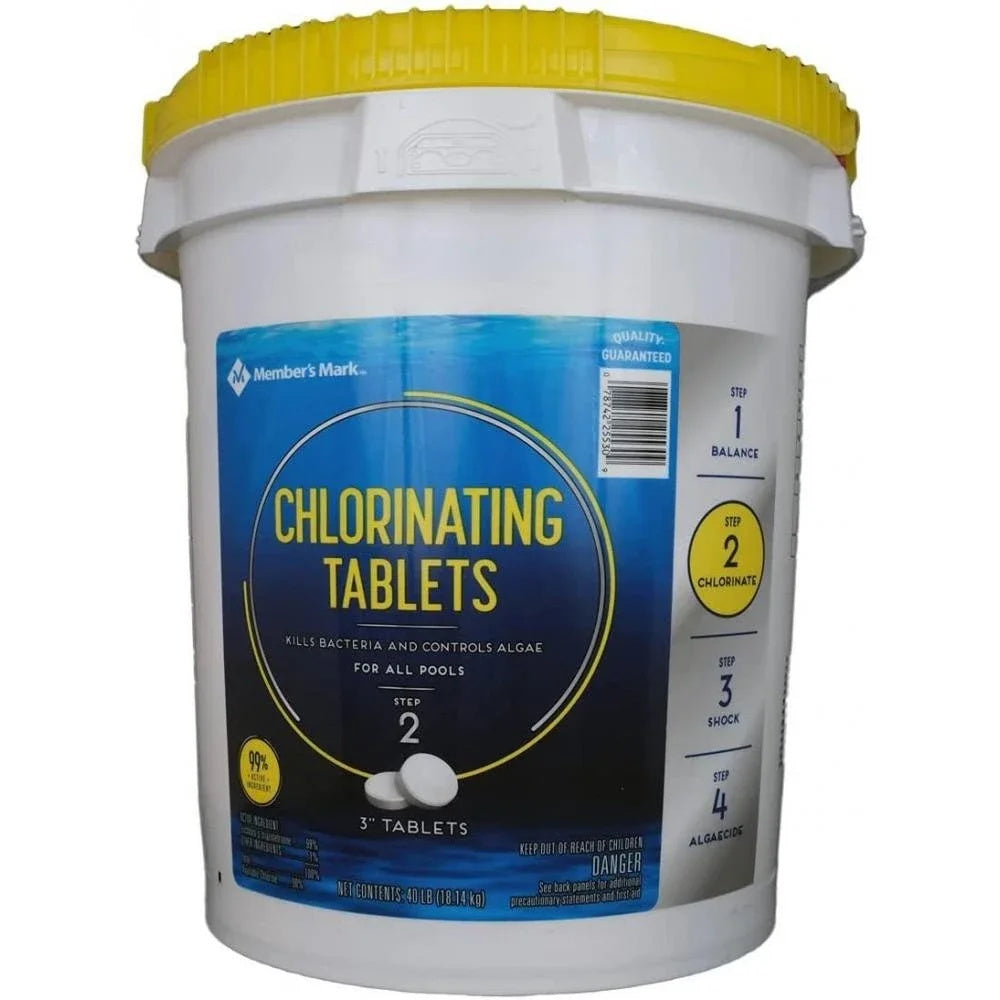 Tabletas Cloradoras Member’s Mark 40LB Tabletas de 3"