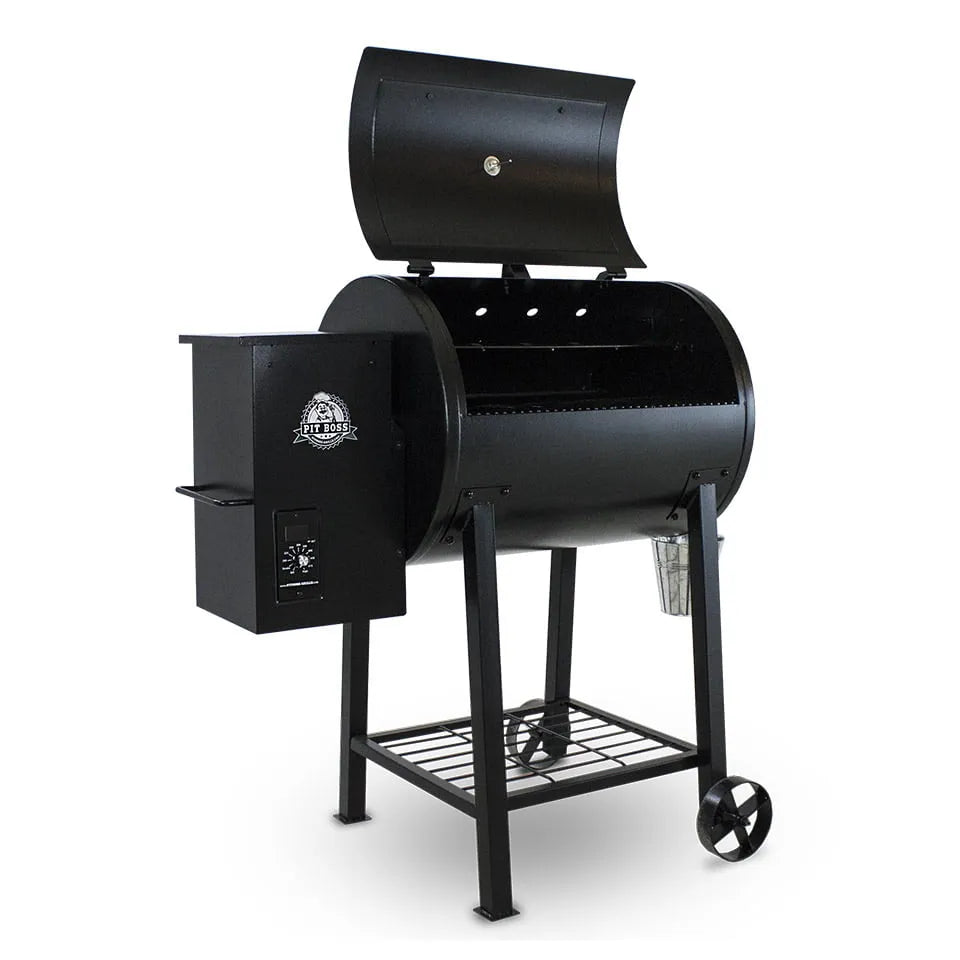 Parrilla de pellets de madera Pit Boss 700FB con quemador de llama, área de cocción de 700 pulgadas cuadradas