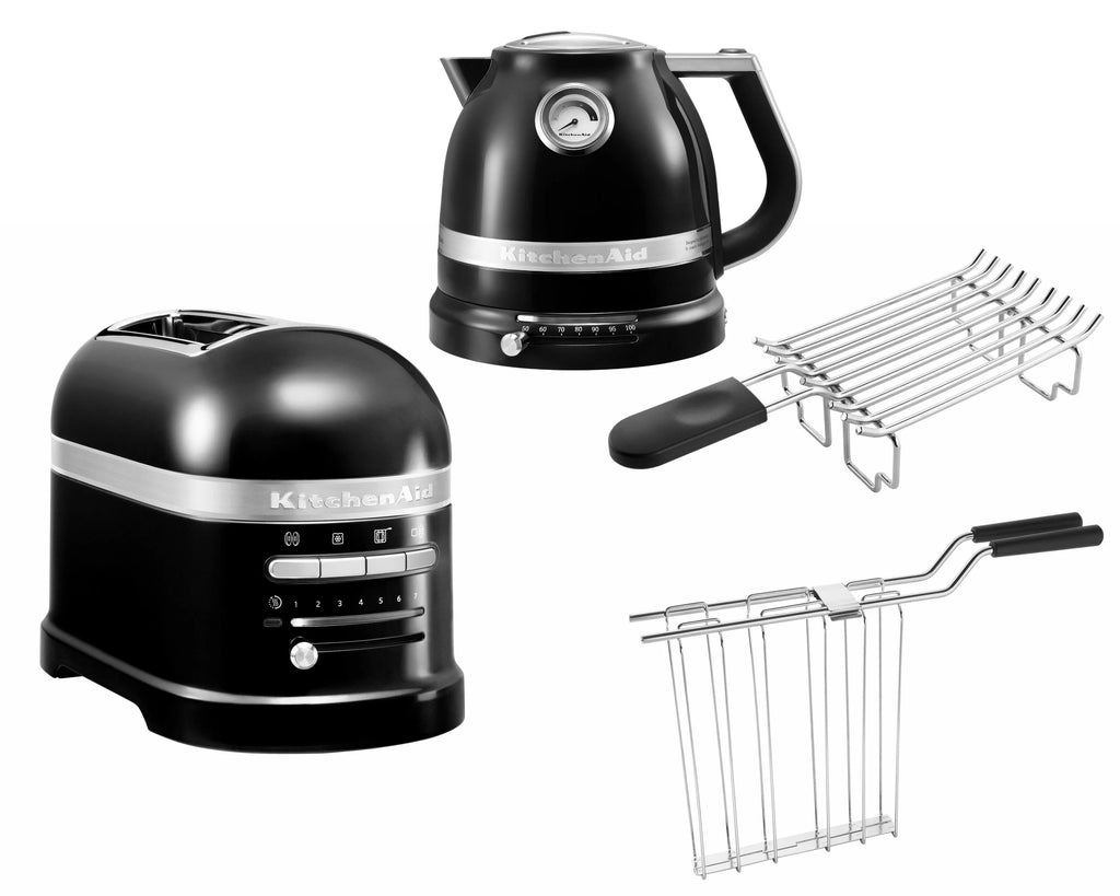 2025 Set de desayuno KitchenAid Artisan que incluye hervidor 5KEK1522, tostadora de 2 ranuras 5KMT2204 y tostadora para panecillos