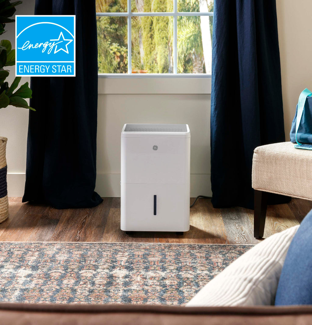 2025 Deshumidificador Portátil GE Energy Star® de 35 Pintas con Función Smart Dry para Espacios Muy Húmedos