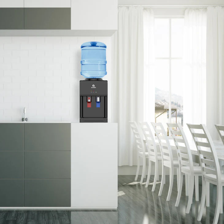 2025 Dispensador de Agua de Sobremesa Avalon Premium de Carga Superior – Agua Caliente y Fría
