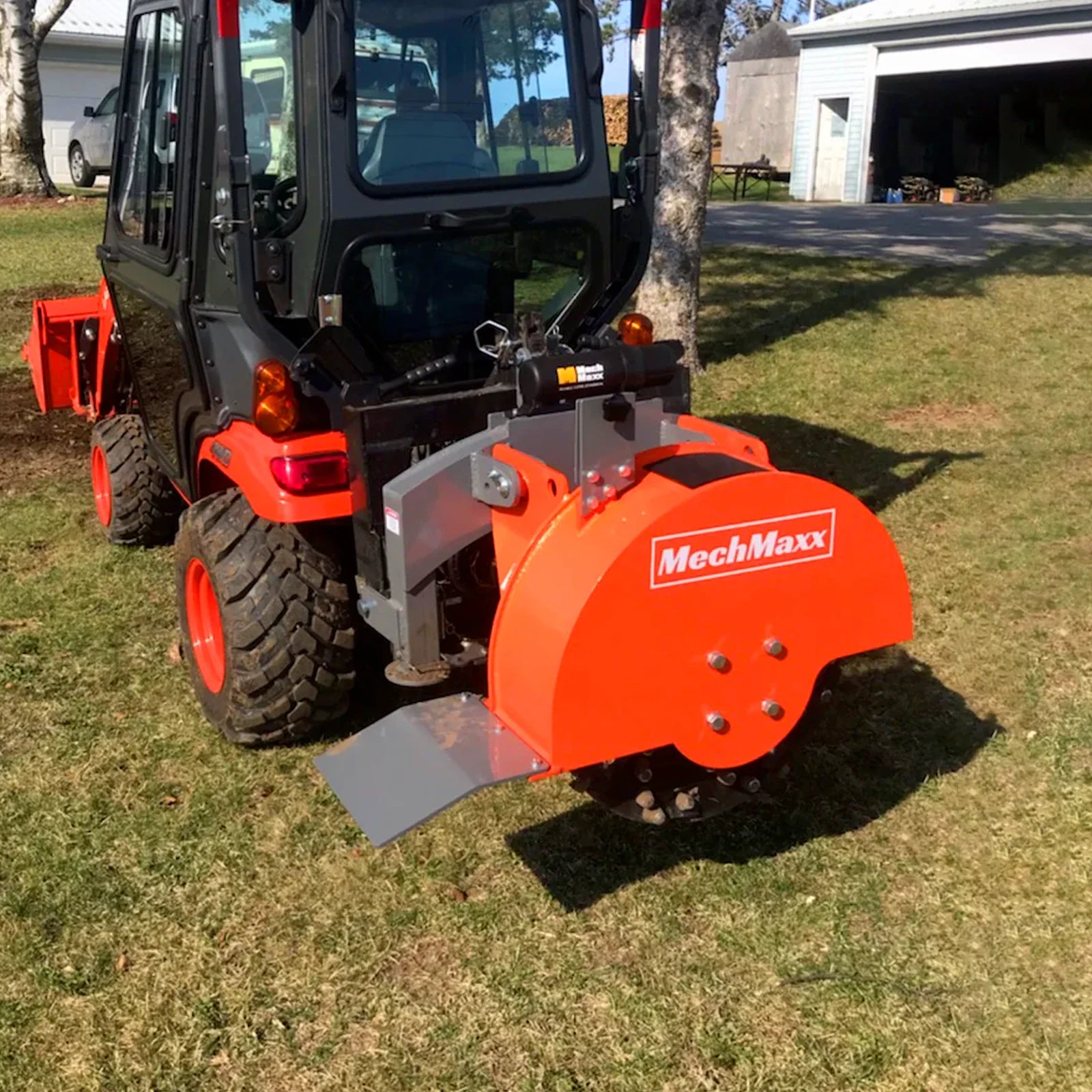 2025 Trituradora de Tocones MechMaxx SG24 – Enganche de 3 Puntos PTO con 34 Dientes de Carburo + Eje PTO Incluido