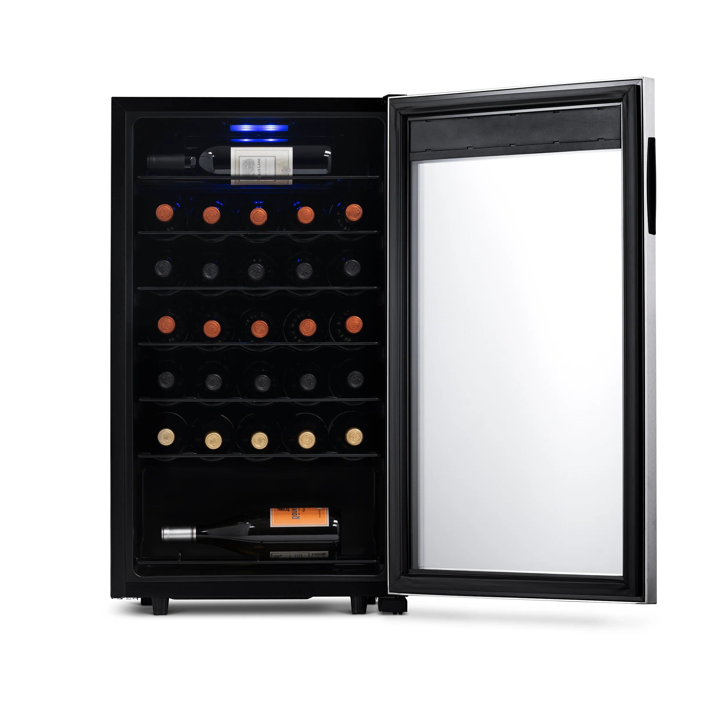 2025 Refrigerador de Vinos Independiente Newair® de Acero Inoxidable – 33 Botellas – 18,9"