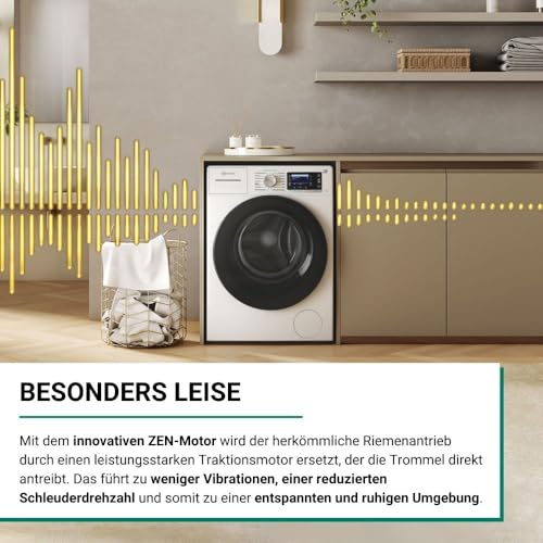 2025 Bauknecht B6R 88 SILENCE DE Lavadora / 8 kg / Carga frontal / Supreme Silence / Clase energética A-20 % / 1400 rpm / Motor ZEN / Muy silenciosa / Steam 3.0 – 3 tecnologías de vapor potentes