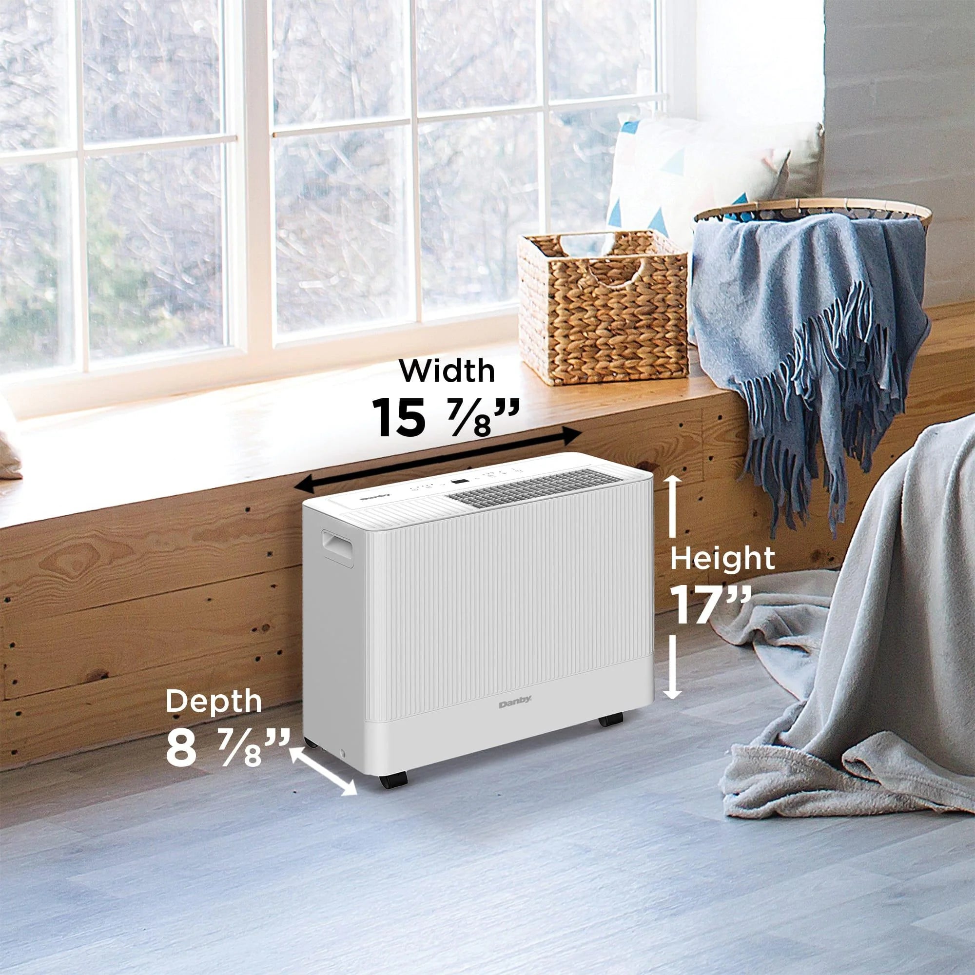2025 Deshumidificador Danby DDR050BSPWDB de 50 Pintas con Bomba y Wi-Fi