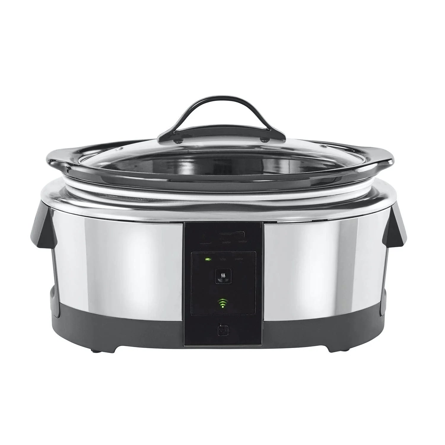 2025 Olla de Cocción Lenta Programable de 6 Cuartos y Calentador de Alimentos Compatible con Alexa, Acero Inoxidable (2139005)
