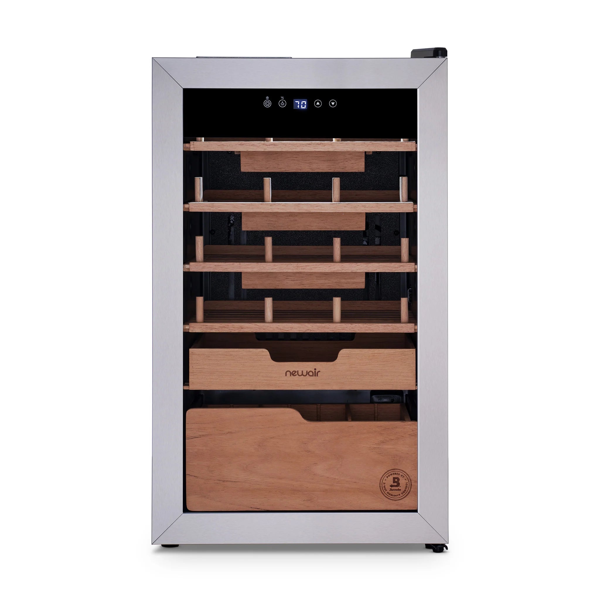 2025 Humidificador eléctrico para puros Newair® x Boveda – Capacidad para 500 puros