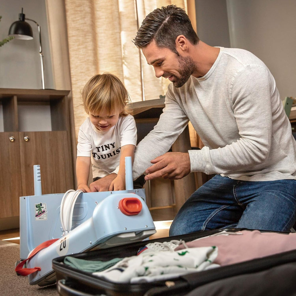 Maleta de Mano para Niños y Cama para Vuelo – Ayuda a tus hijos a relajarse y dormir en el avión – Aprobada por múltiples aerolíneas – Ideal para niños de 3 a 7 años