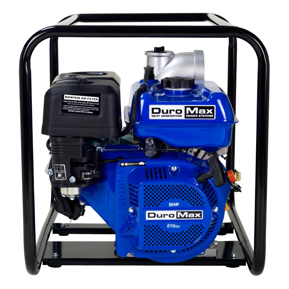 2025 Bomba de Agua DuroMax de 270cc a Gasolina de 4 Pulgadas