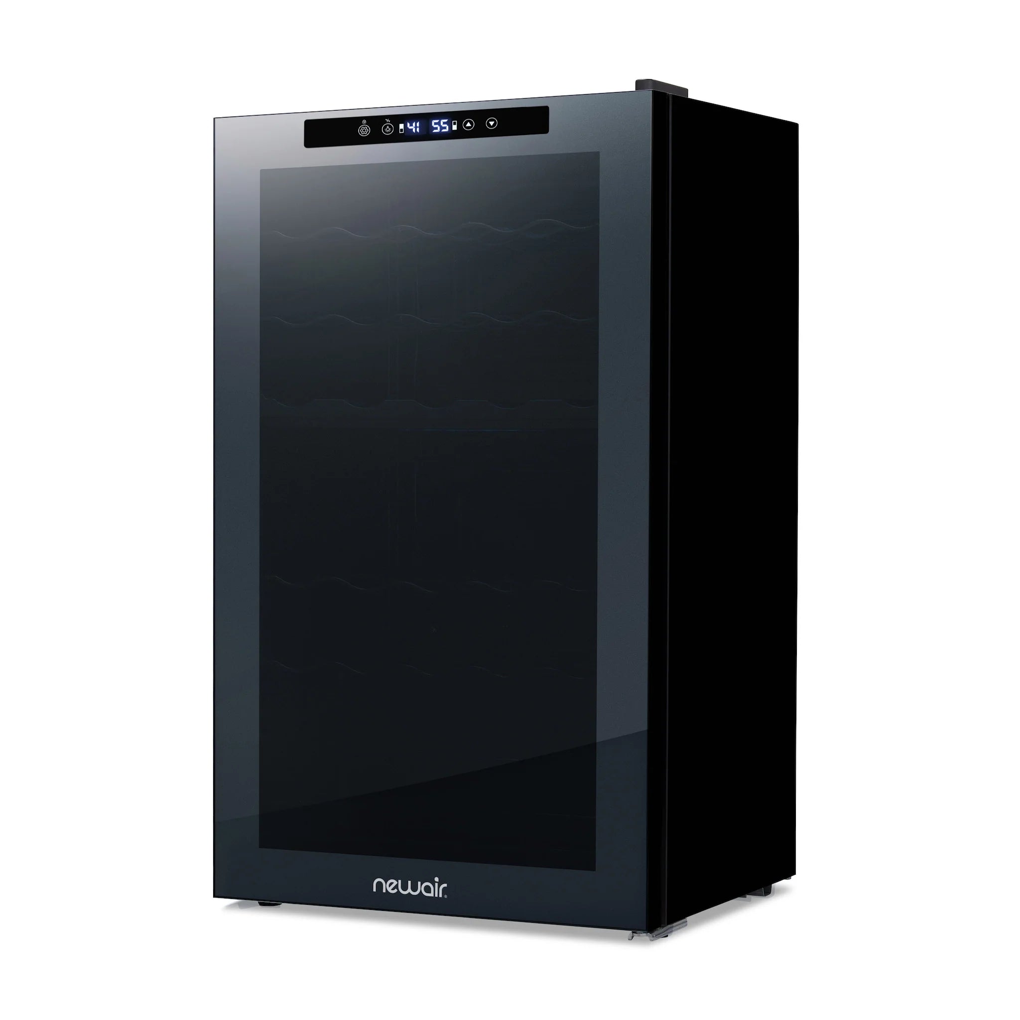 2025 Refrigerador de Vinos Independiente Newair® Negro – 33 Botellas, Doble Zona – 19,5"