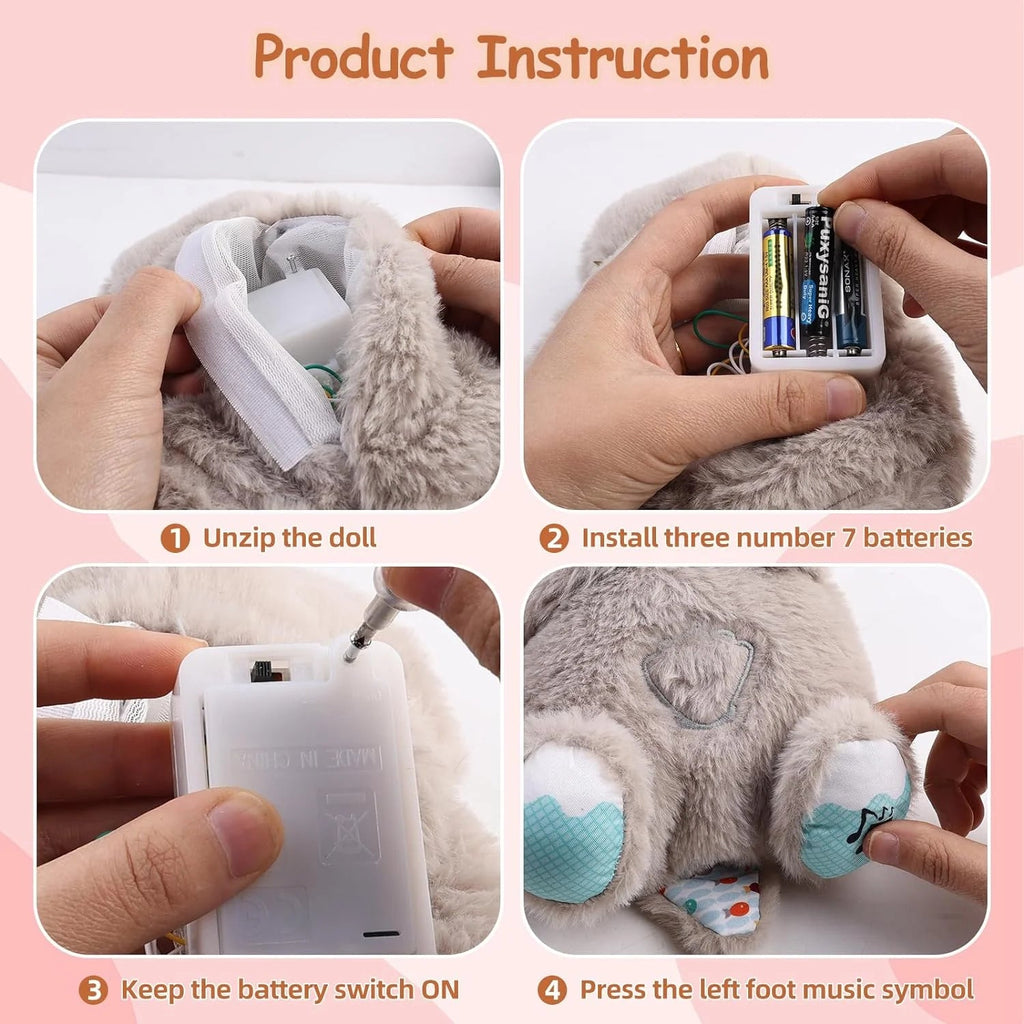Máquina de Sonidos para Bebés Soothe Snuggle Otter, Juguete Musical Sensorial con Luces y Movimiento Rítmico de Respiración, Peluche para Recién Nacidos (Baterías No Incluidas)