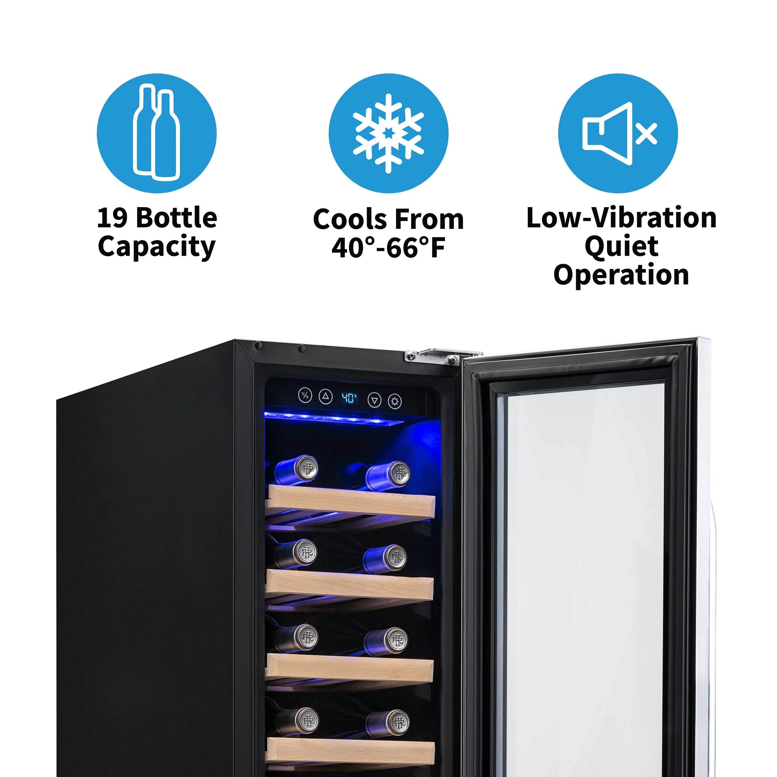2025 Refrigerador de Vinos Empotrable Newair – Acero Inoxidable