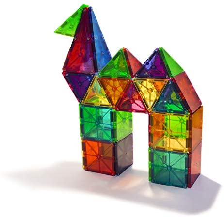 Magna-Tiles Set de 100 Piezas Colores Transparentes, Juguetes Educativos