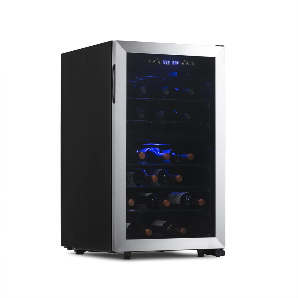 2025 Refrigerador de Vinos Independiente Newair® de Acero Inoxidable – 43 Botellas – 18,9" con Doble Zona