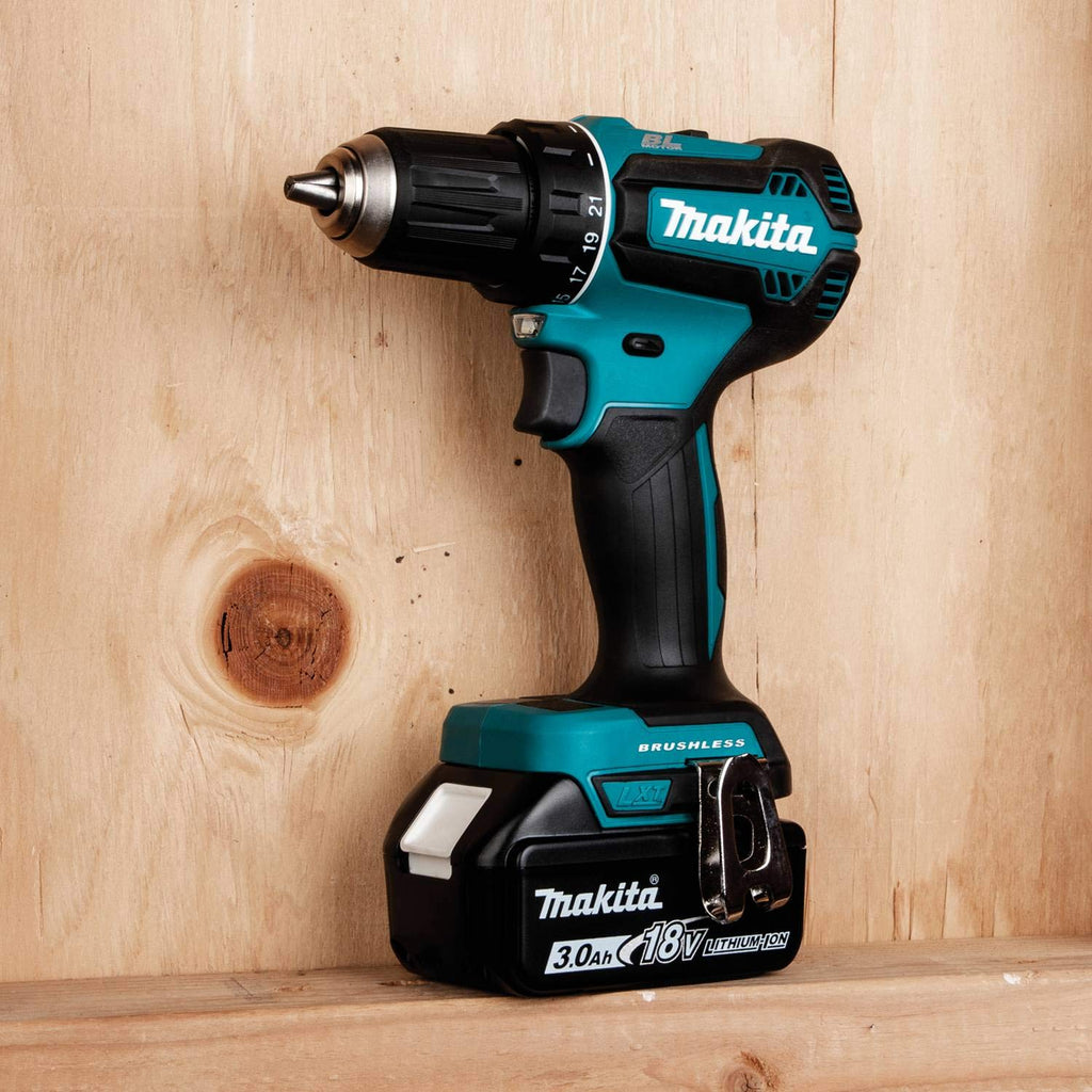Makita XFD131 Kit de Taladro-Atornillador Inalámbrico sin Escobillas 18V LXT de 1/2" (3.0Ah)