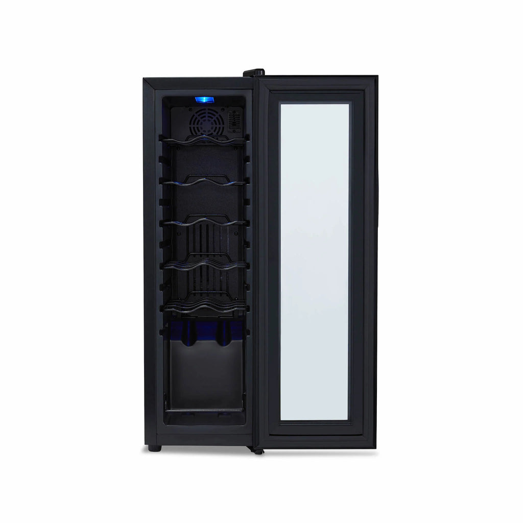 2025 Refrigerador de Vinos Independiente Newair® Negro – 12 Botellas – 13,6"