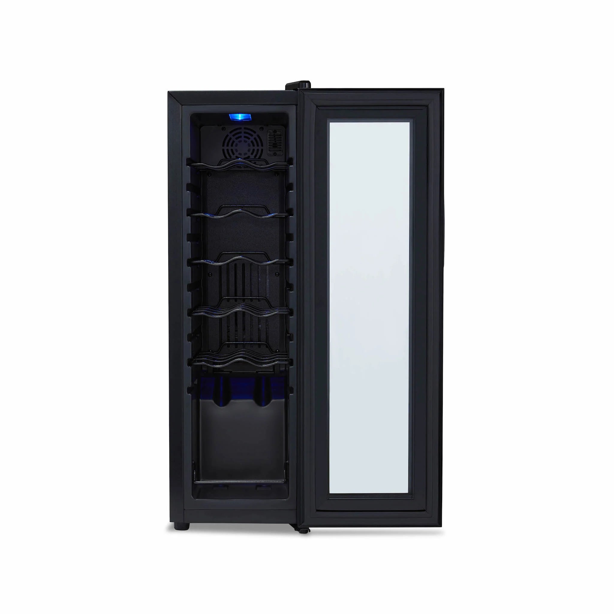 2025 Refrigerador de Vinos Independiente Newair® Negro – 12 Botellas – 13,6"